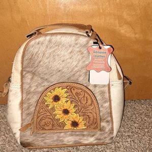 American Darling Cowhide Genuine Leather Backpack